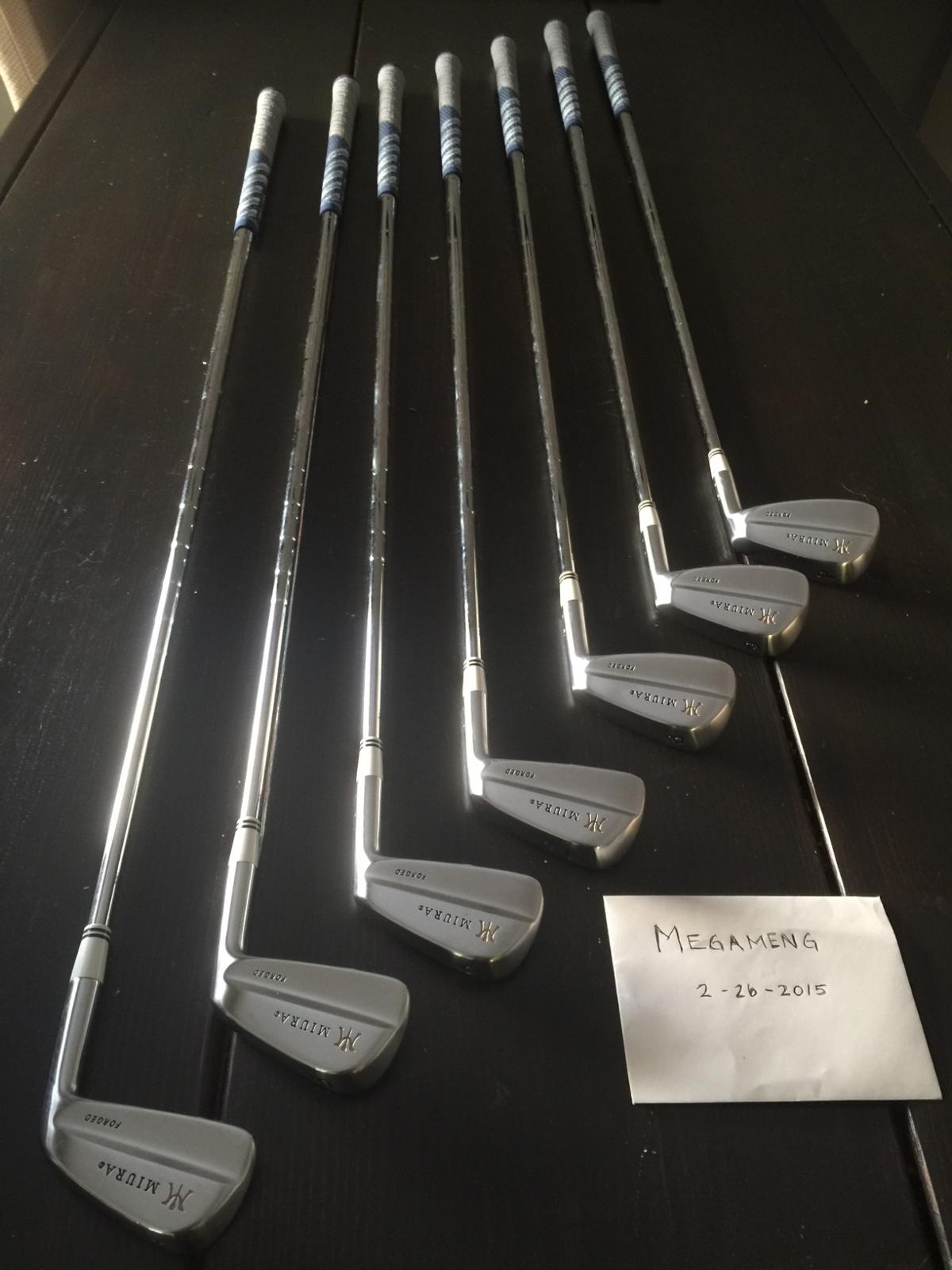 FS/WTT Miura Tournament Blades 4-PW (KBS Tour Stiff Shafts) + Custom White Ferrule