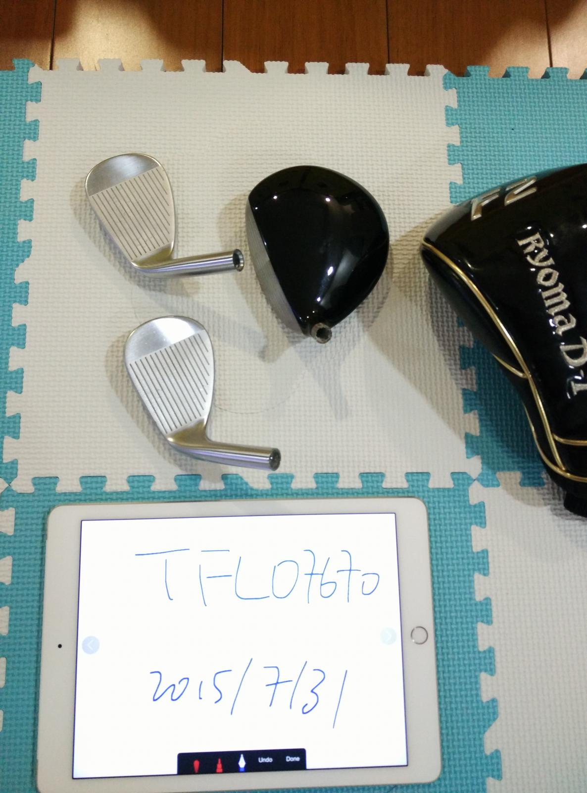 Miura MG wedges and Ryoma F3 wood, heads only